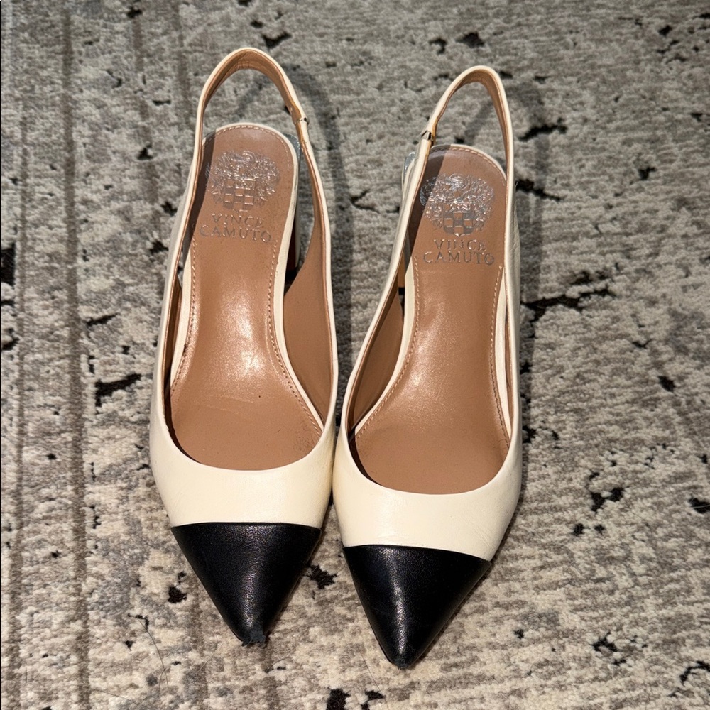 Vince Camuto Two-Tone Slingback Heels